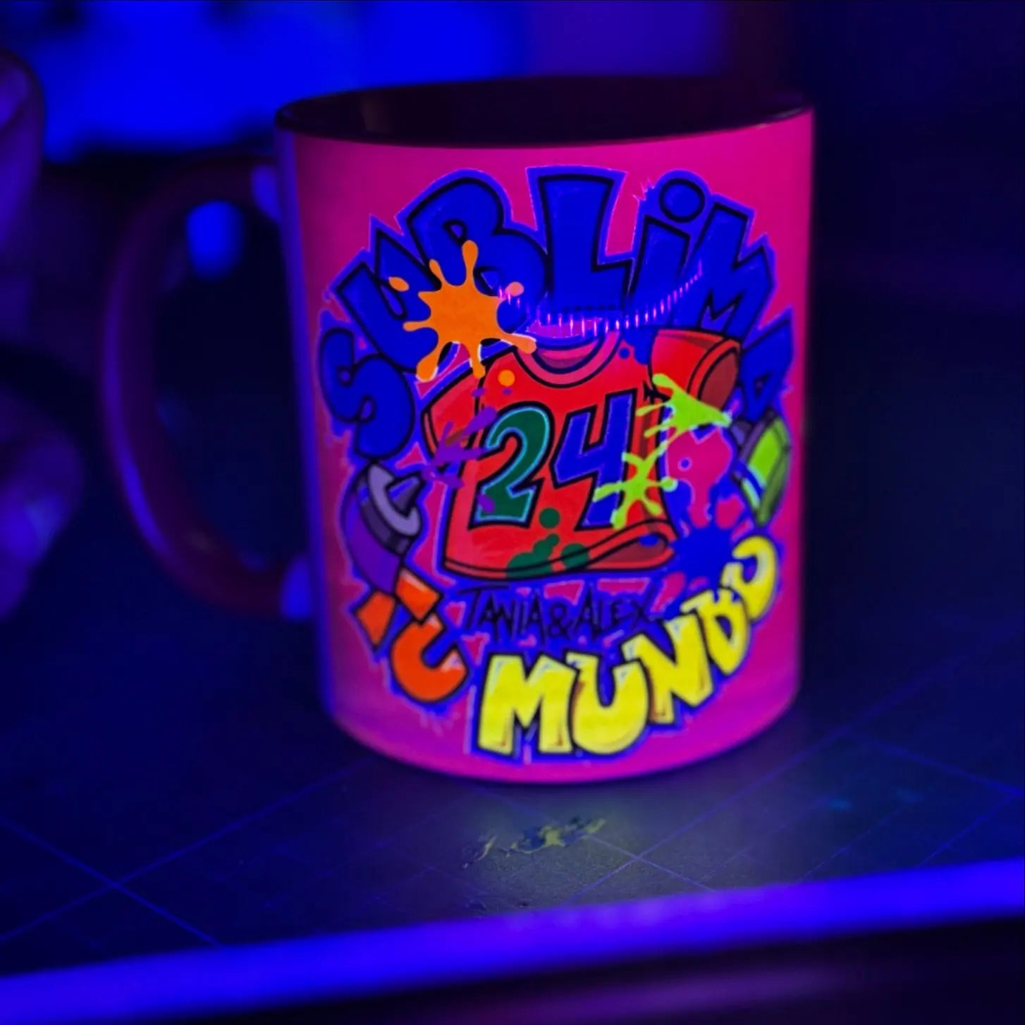 Taza tintas Fluor - Sublimatumundo24