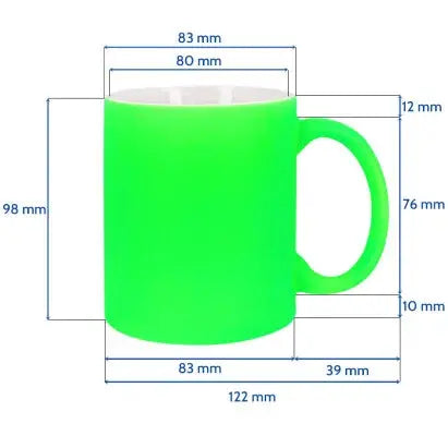 Taza personalizada: color neón mate - Sublimatumundo24